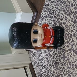 Vintage 1960s Queens Royal Guard Piggy Bank Coin Money Soldier British England